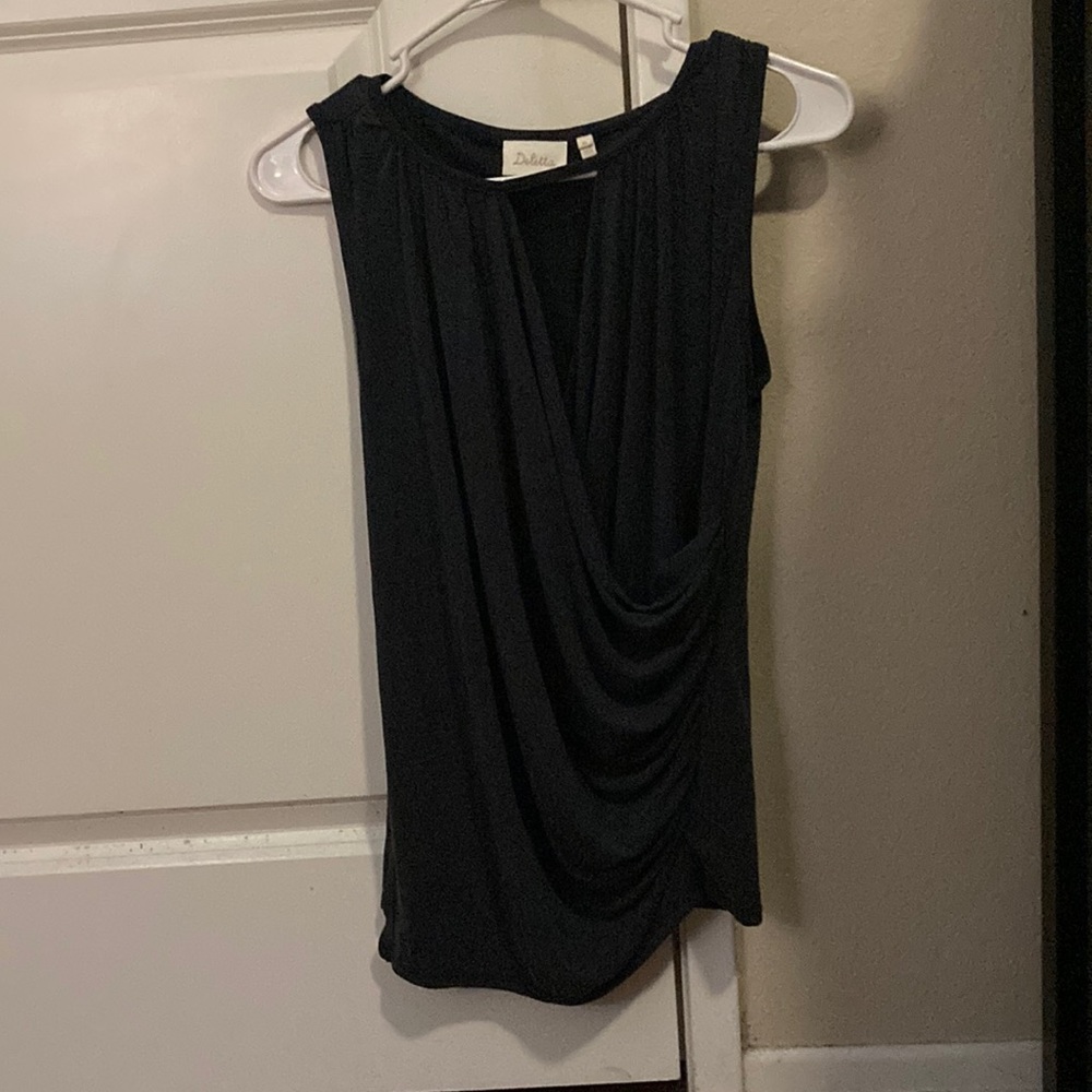 CLOSET CLEAR OUT SALE - Deletta by Anthropologie keyhole wrap blouse size XS